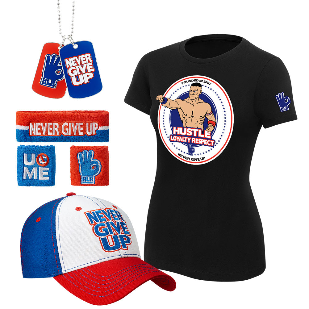 John Cena Hustle Loyalty Respect Women's T-Shirt Package