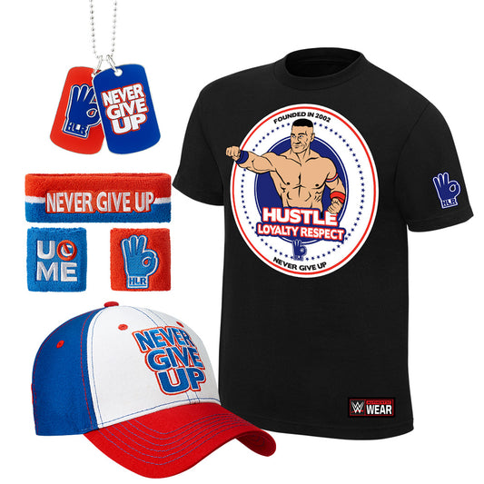 John Cena Hustle Loyalty Respect Youth T-Shirt Package