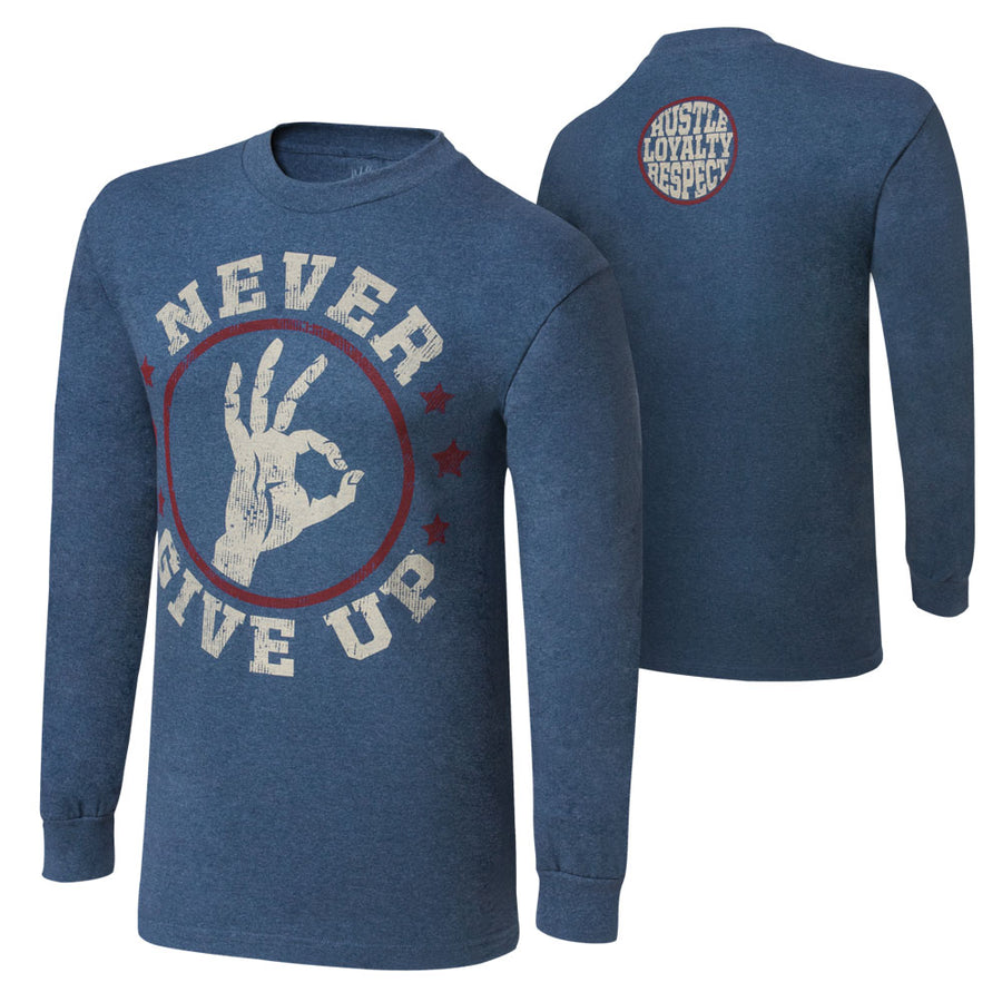 John Cena Never Give Up Long Sleeve T-Shirt Pwcatalog
