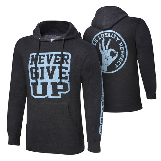 John Cena Never Give Up Black Pullover Hoodie Sweatshirt