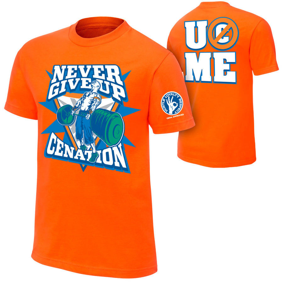 John Cena Never Give Up T-Shirt Pwcatalog