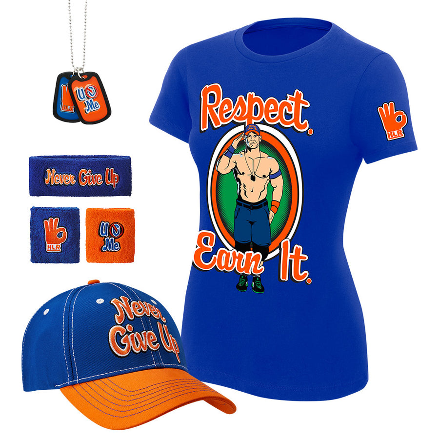 John Cena Respect. Earn It. Women's T-Shirt Package Pwcatalog