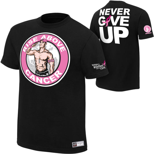 John Cena Rise Above Cancer Black T-Shirt