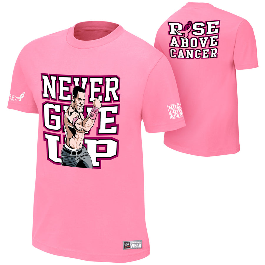 John Cena Rise Above Cancer Pink T-Shirt Pwcatalog