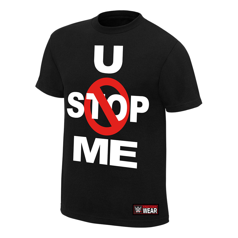 John Cena U Can't Stop Me Black Authentic T-Shirt Pwcatalog