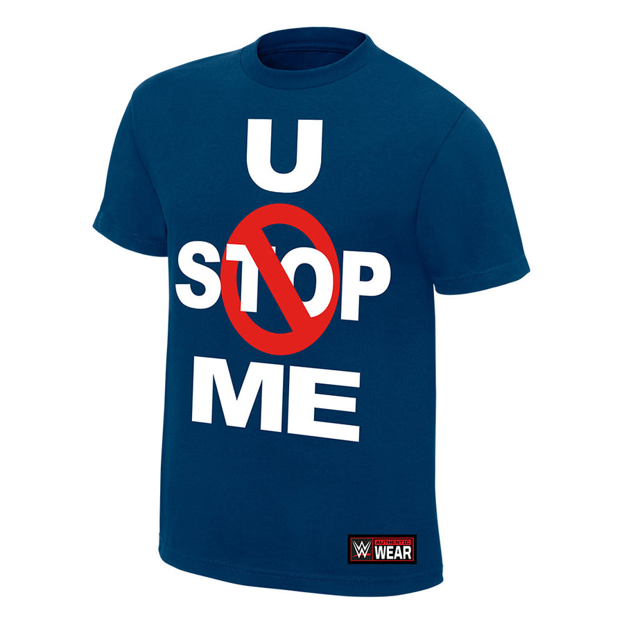 John Cena U Can't Stop Me Navy Authentic T-Shirt Pwcatalog