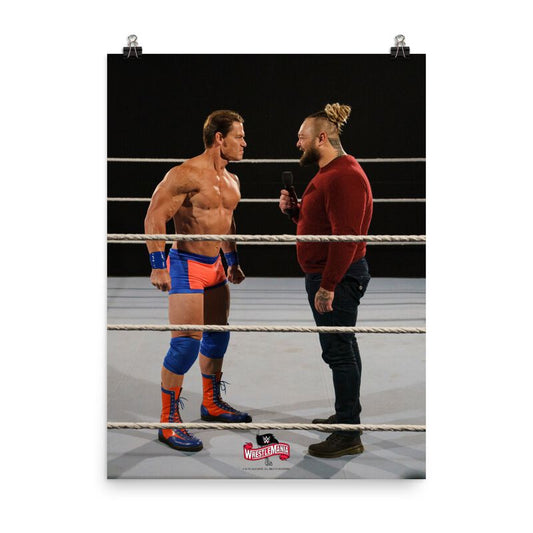 John Cena & Bray Wyatt WrestleMania 36 Ruthless Agression Photo Poster