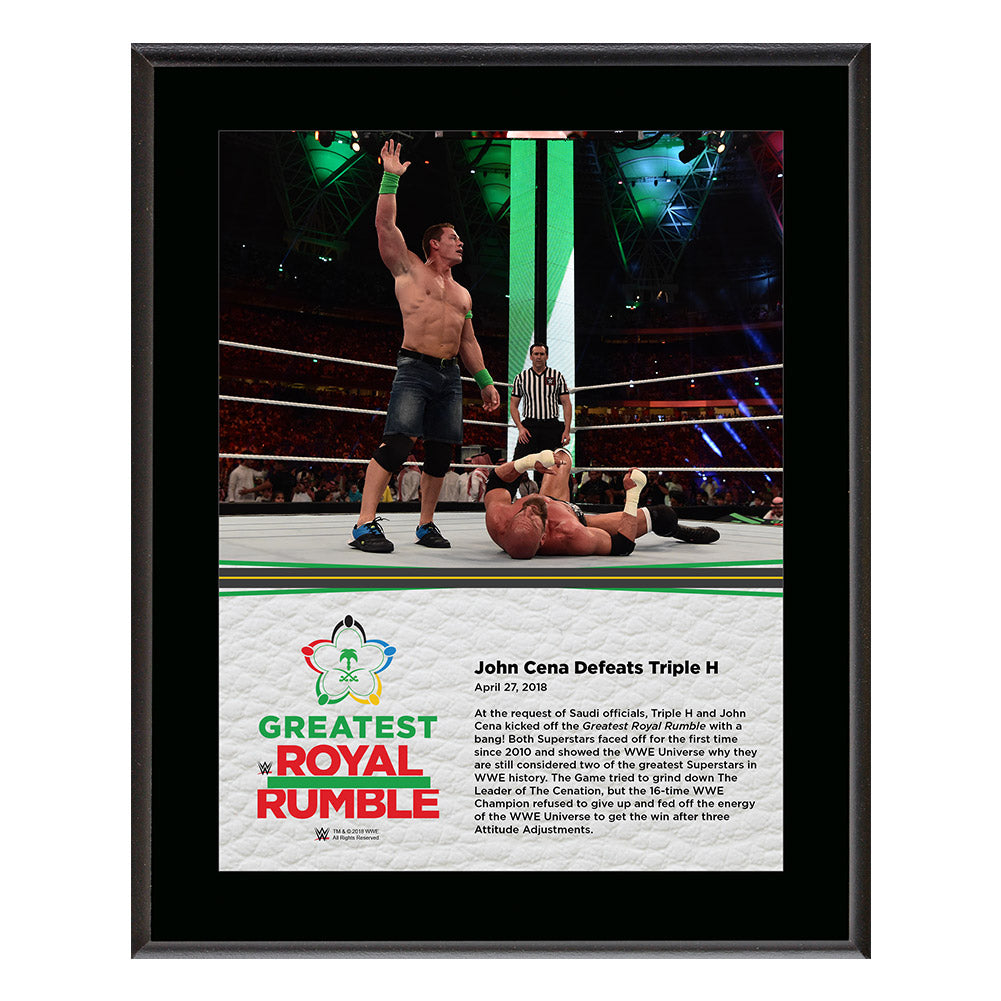 John Cena & Triple H Greatest Royal Rumble 2018 10 x 13 Photo Plaque Pwcatalog