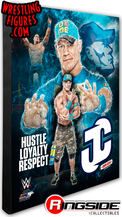 John Cena (Blue) - WWE 16x20 Canvas Print Pwcatalog