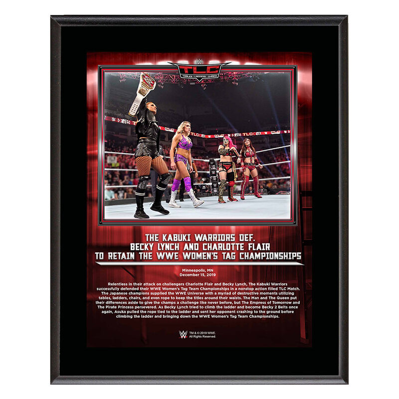Kabuki Warriors TLC 2019 10x13 Commemorative Plaque Pwcatalog