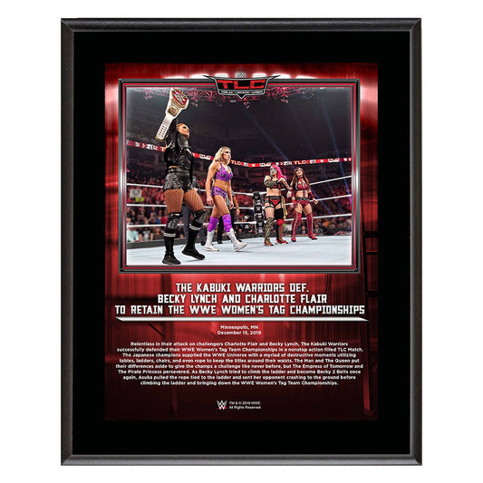 Kabuki Warriors TLC 2019 10x13 Commemorative Plaque Pwcatalog