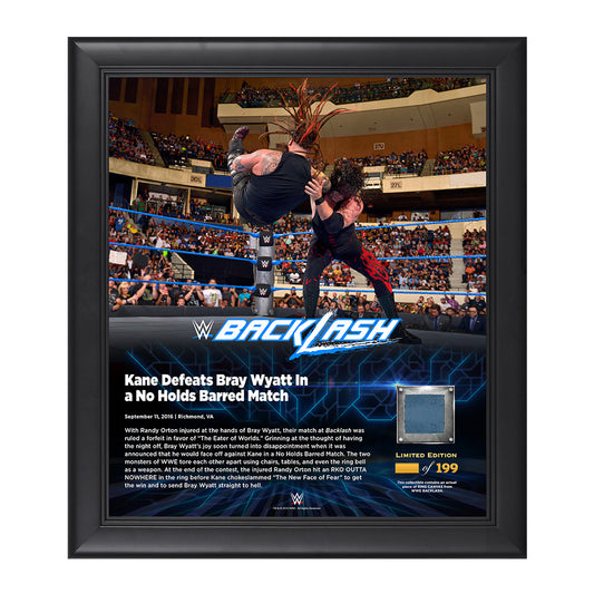 Kane Backlash 2016 15 x 17 Framed Plaque w Ring Canvas