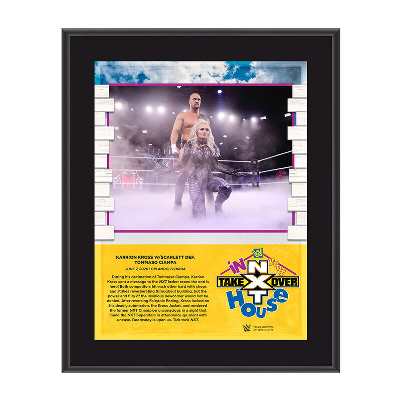Karrion Kross NXT TakeOver In Your House 2020 10 x 13 Limited Edition Plaque Pwcatalog
