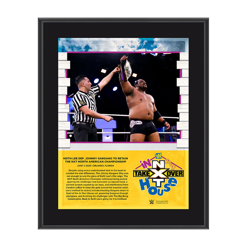 Keith Lee NXT TakeOver In Your House 2020 10 x 13 Limited Edition Plaque Pwcatalog