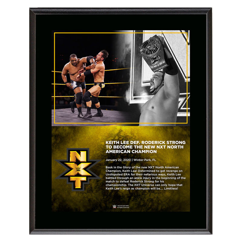 Keith Lee North American Champion 10 x 13 Limited Edition Plaque