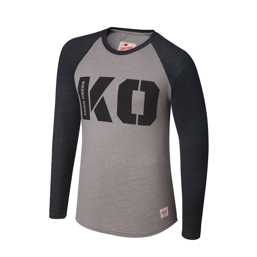 Kevin Owens KO Raglan Long Sleeve Shirt Pwcatalog