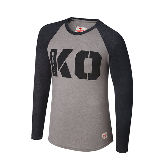Kevin Owens KO Raglan Long Sleeve Shirt