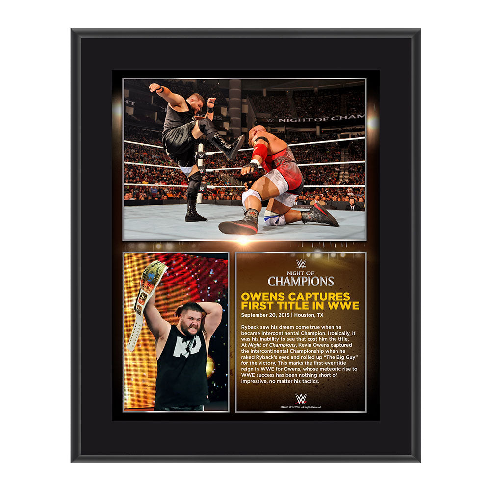 Kevin Owens Night of Champions 2015 10.5 x 13 Photo Collage Plaque Pwcatalog