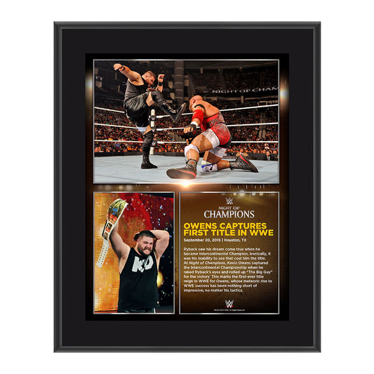 Kevin Owens Night of Champions 2015 10.5 x 13 Photo Collage Plaque Pwcatalog