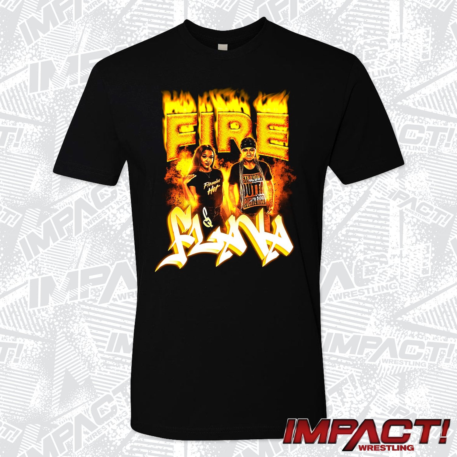 Kiera Hogan & Tasha Steelz Fire 'N Flava T-Shirt Pwcatalog