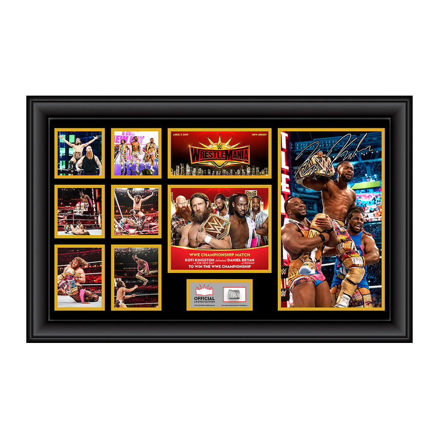 Kofi Kingston WrestleMania 35 Signed Commemorative Plaque Pwcatalog