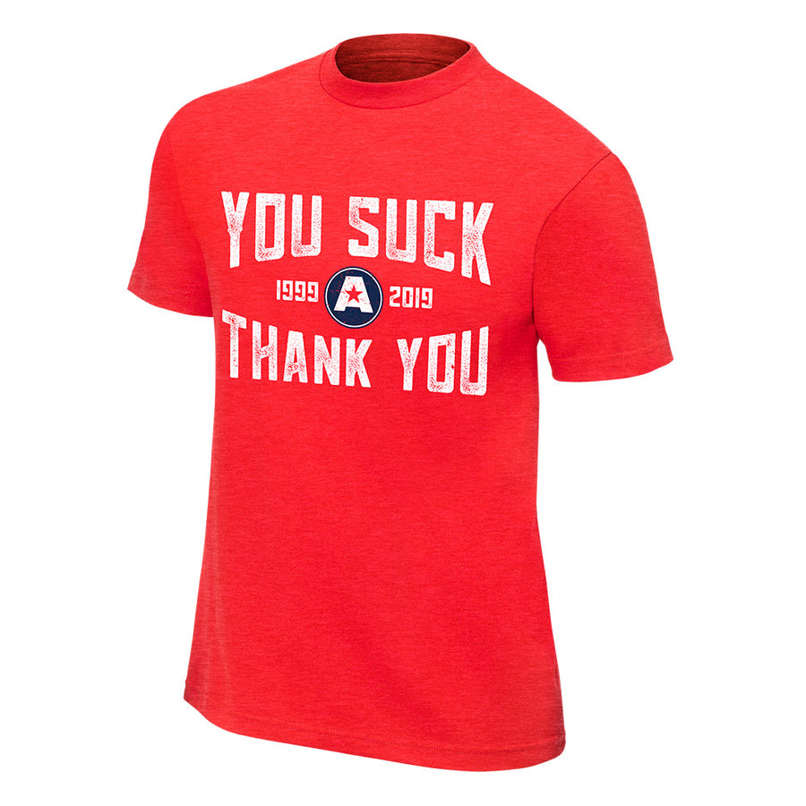 Kurt Angle Thank You Authentic T-Shirt Pwcatalog