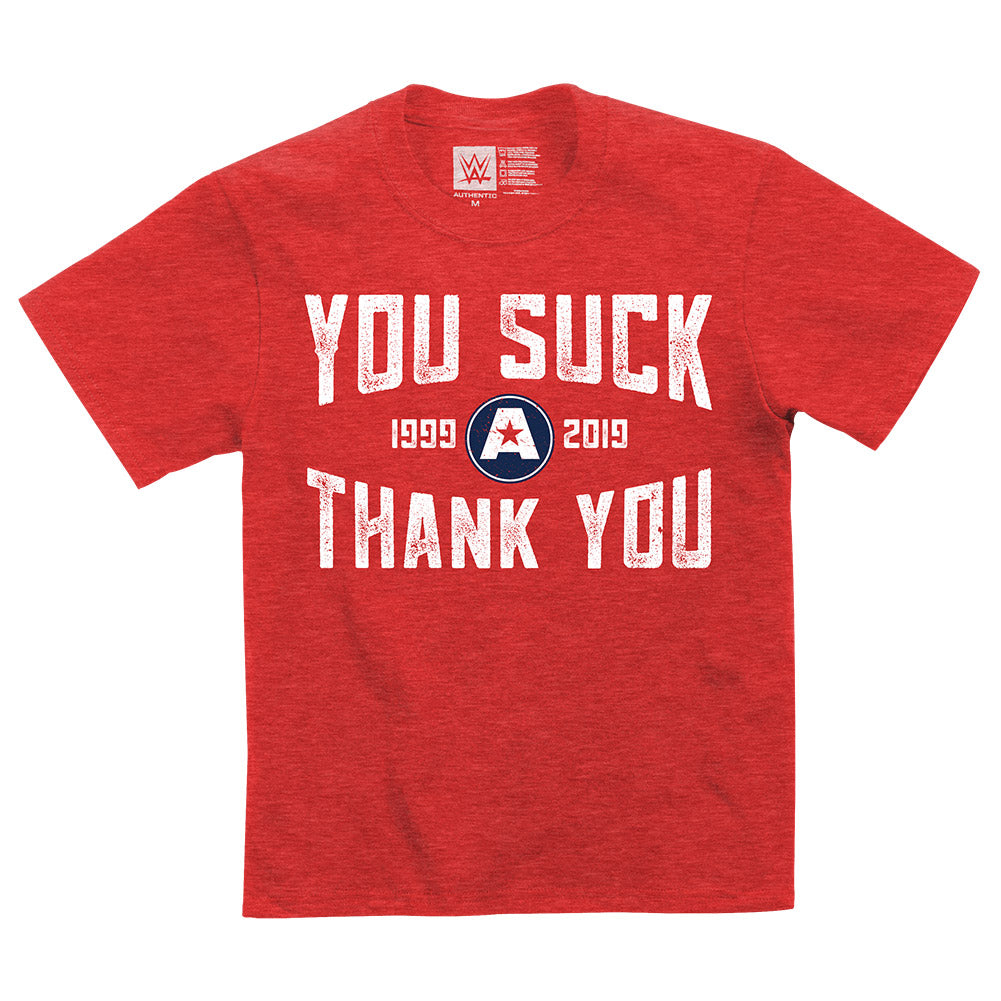 Kurt Angle Thank You Youth Authentic T-Shirt