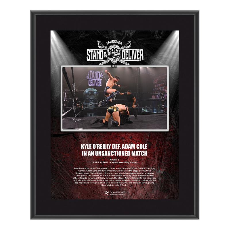Kyle O'Reilly NXT TakeOver Stand & Deliver 10x13 Commemorative Plaque Pwcatalog