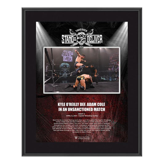 Kyle O'Reilly NXT TakeOver Stand & Deliver 10x13 Commemorative Plaque Pwcatalog
