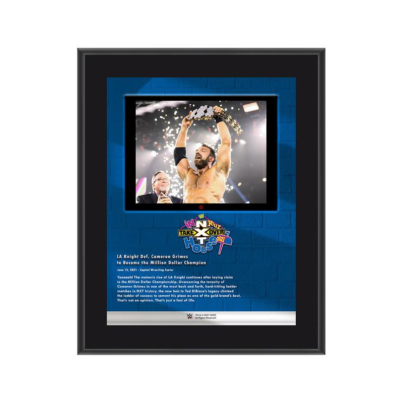LA Knight NXT TakeOver In Your House 2021 10x13 Commemorative Plaque Pwcatalog