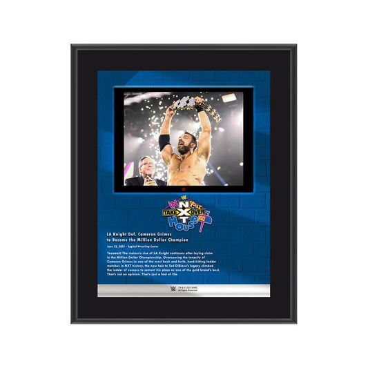 LA Knight NXT TakeOver In Your House 2021 10x13 Commemorative Plaque Pwcatalog