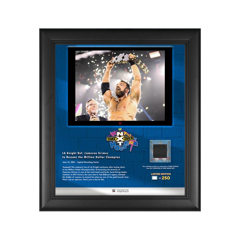 LA Knight NXT TakeOver In Your House 2021 15x17 Commemorative Plaque Pwcatalog