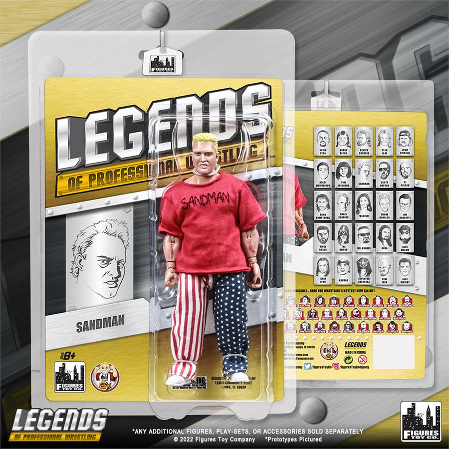 FTC Legends of Professional Wrestling [Modern] Sandman Action & Toy Figures PWcatalog