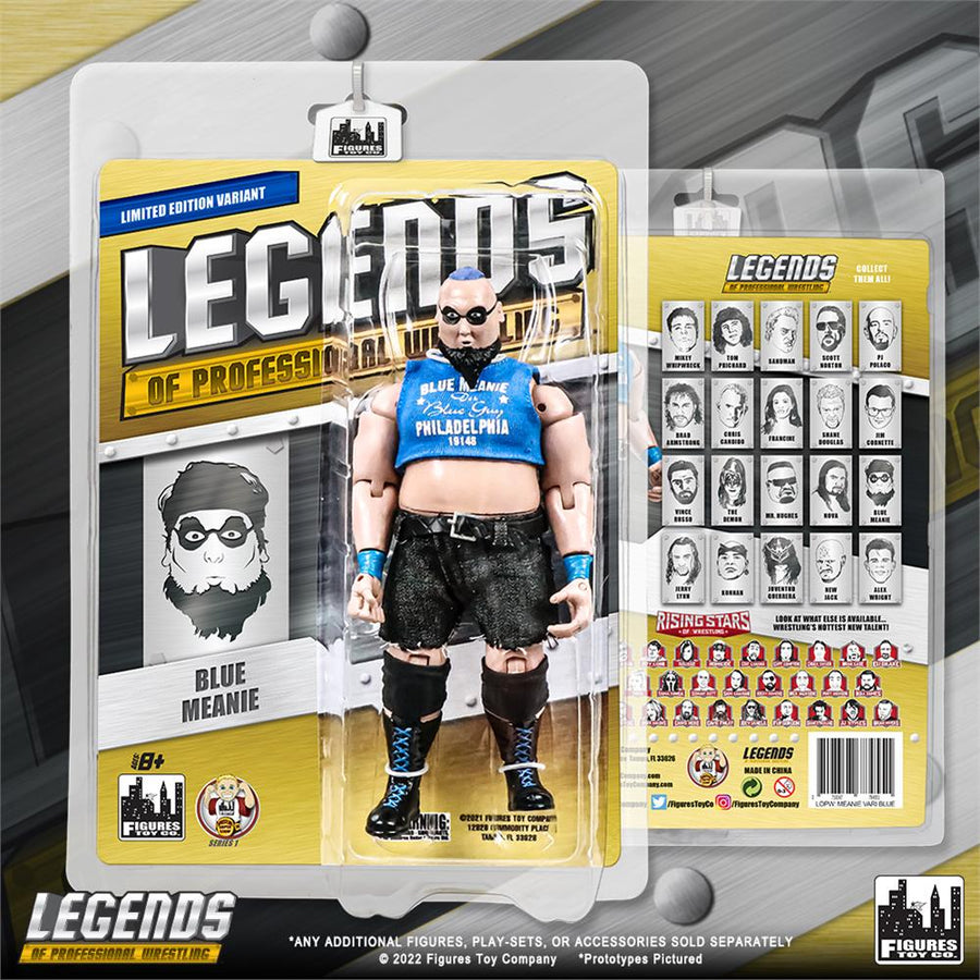 FTC Legends of Professional Wrestling [Modern] Blue Meanie [Blue Shirt Variant] Action & Toy Figures PWcatalog