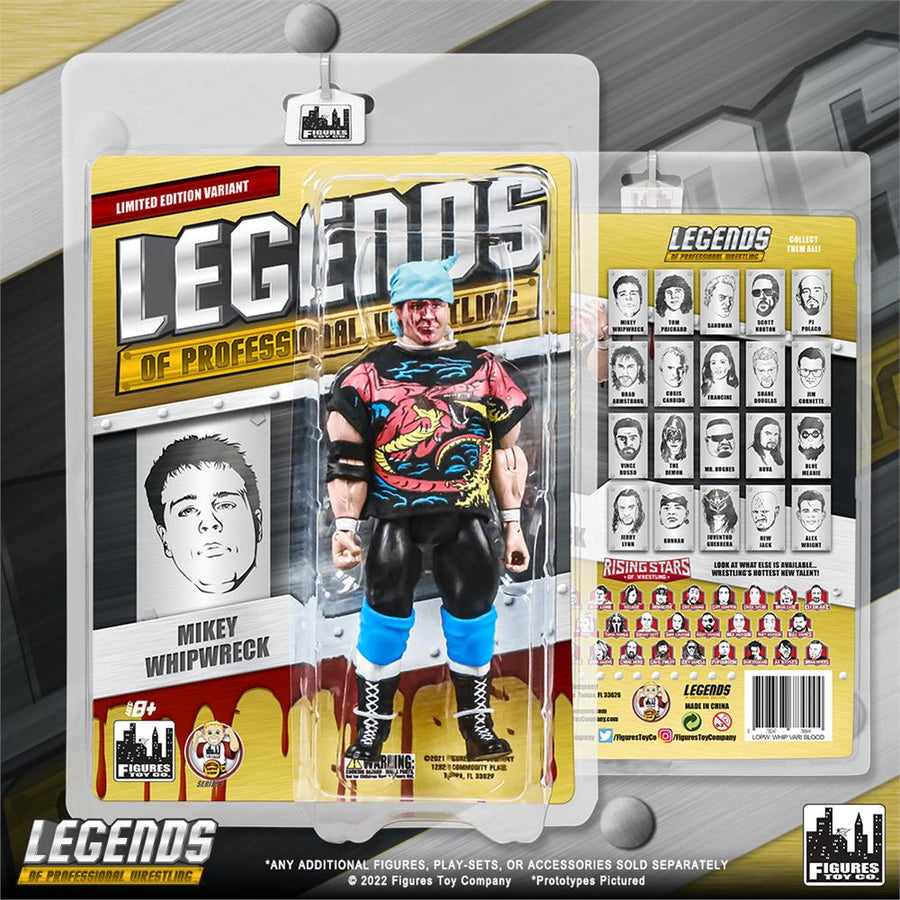 FTC Legends of Professional Wrestling [Modern] Mikey Whipwreck [With Blood] Action & Toy Figures PWcatalog