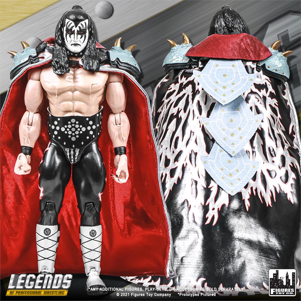 FTC Legends of Professional Wrestling [Modern] The Demon [Black Hair Variant, Autographed Edition] Action & Toy Figures PWcatalog