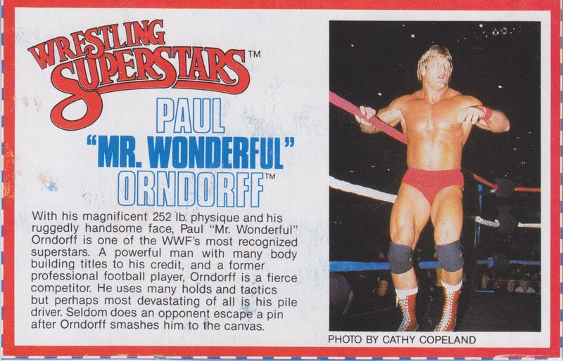 Paul "Mr. Wonderful" Orndorff Series 2 PW Catalog