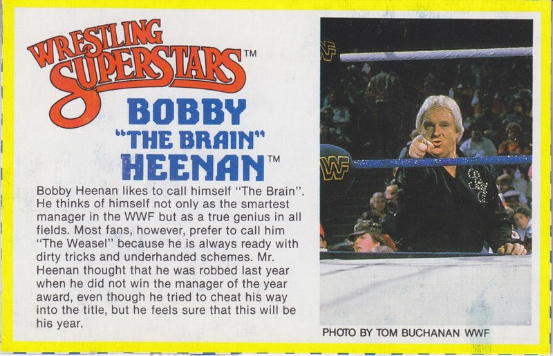 Bobby "The Brain" Heenan Series 3 PW Catalog