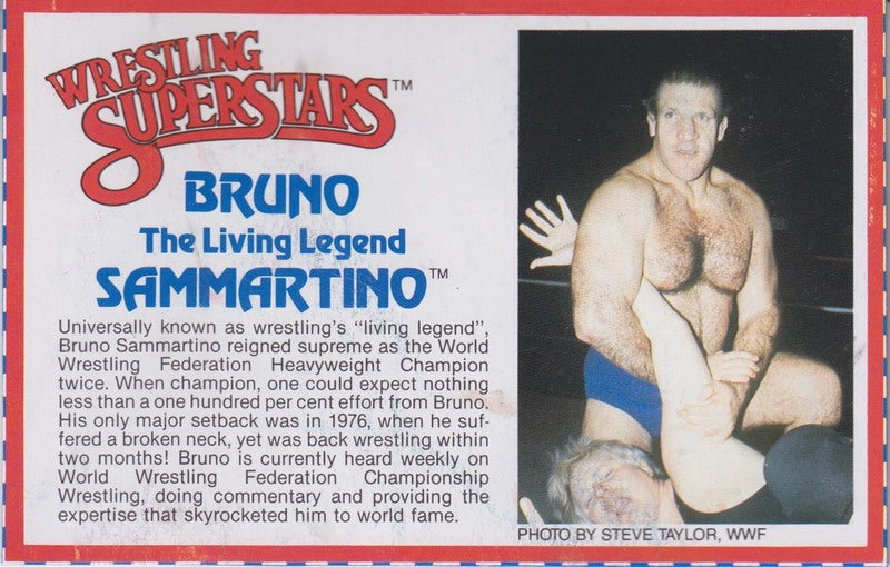 Bruno Sammartino Series 3 PW Catalog