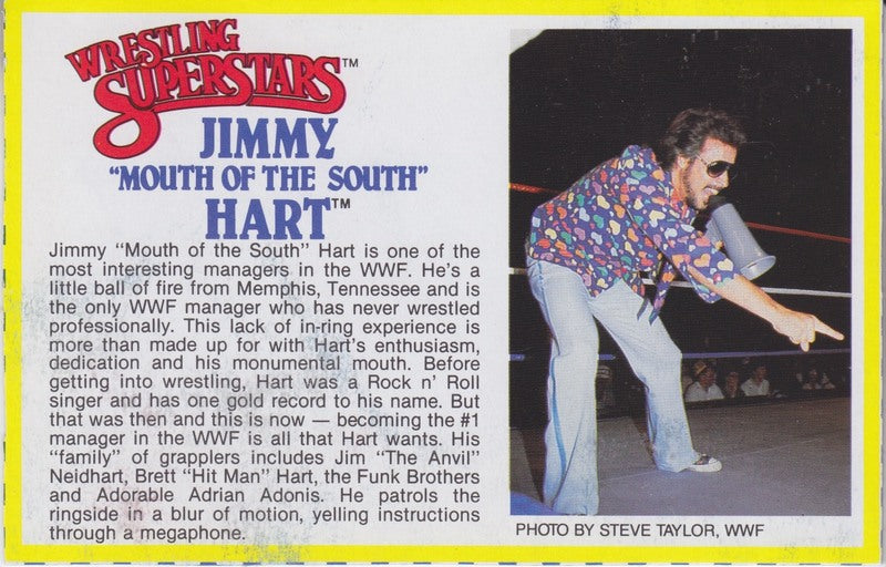 Jimmy "Mouth of the South" Hart Series 3 PW Catalog