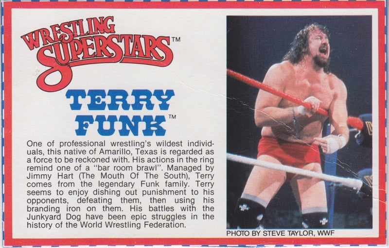 Terry Funk Series 3 PW Catalog