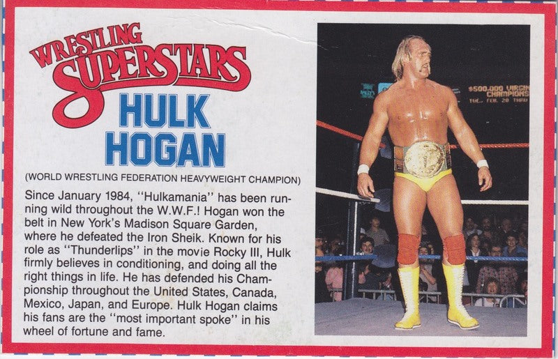 Hulk Hogan Series 1 PW Catalog