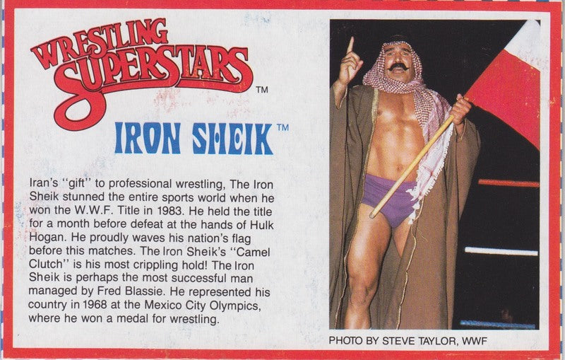 Iron Sheik Series 1 PW Catalog
