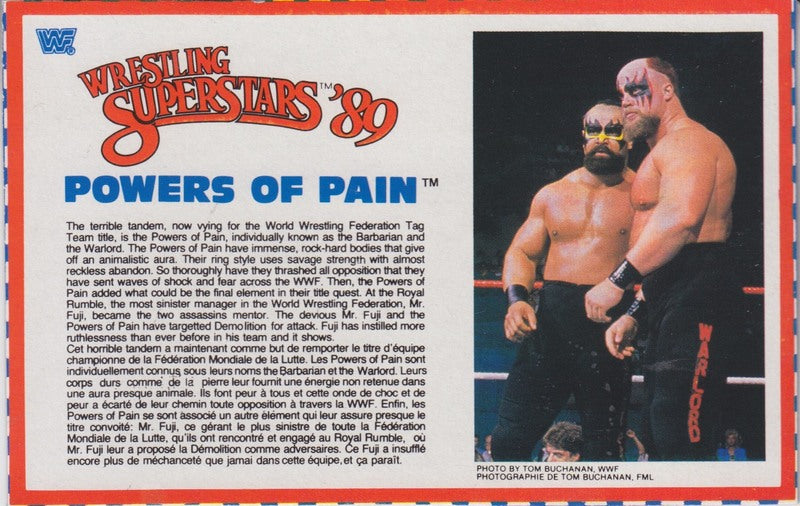Powers of Pain (Warlord) Series 6 (Black Card) PW Catalog