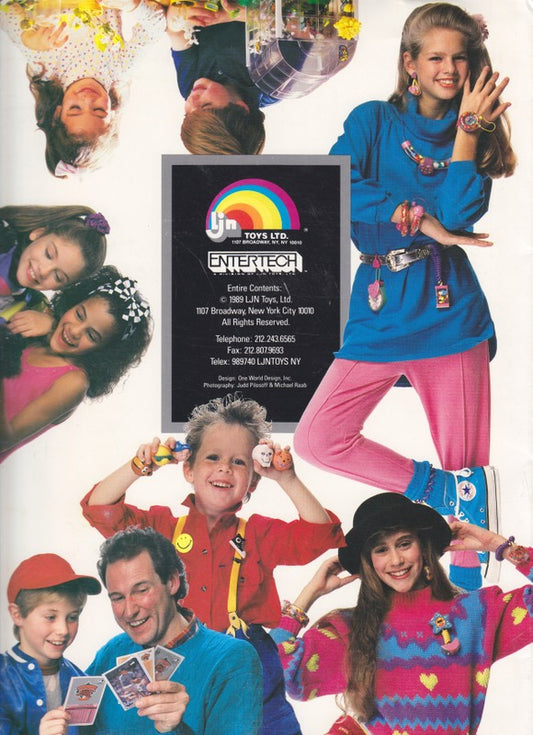 1989 LJN Promotional Folder Album w/WWF Superstars Order Sheets