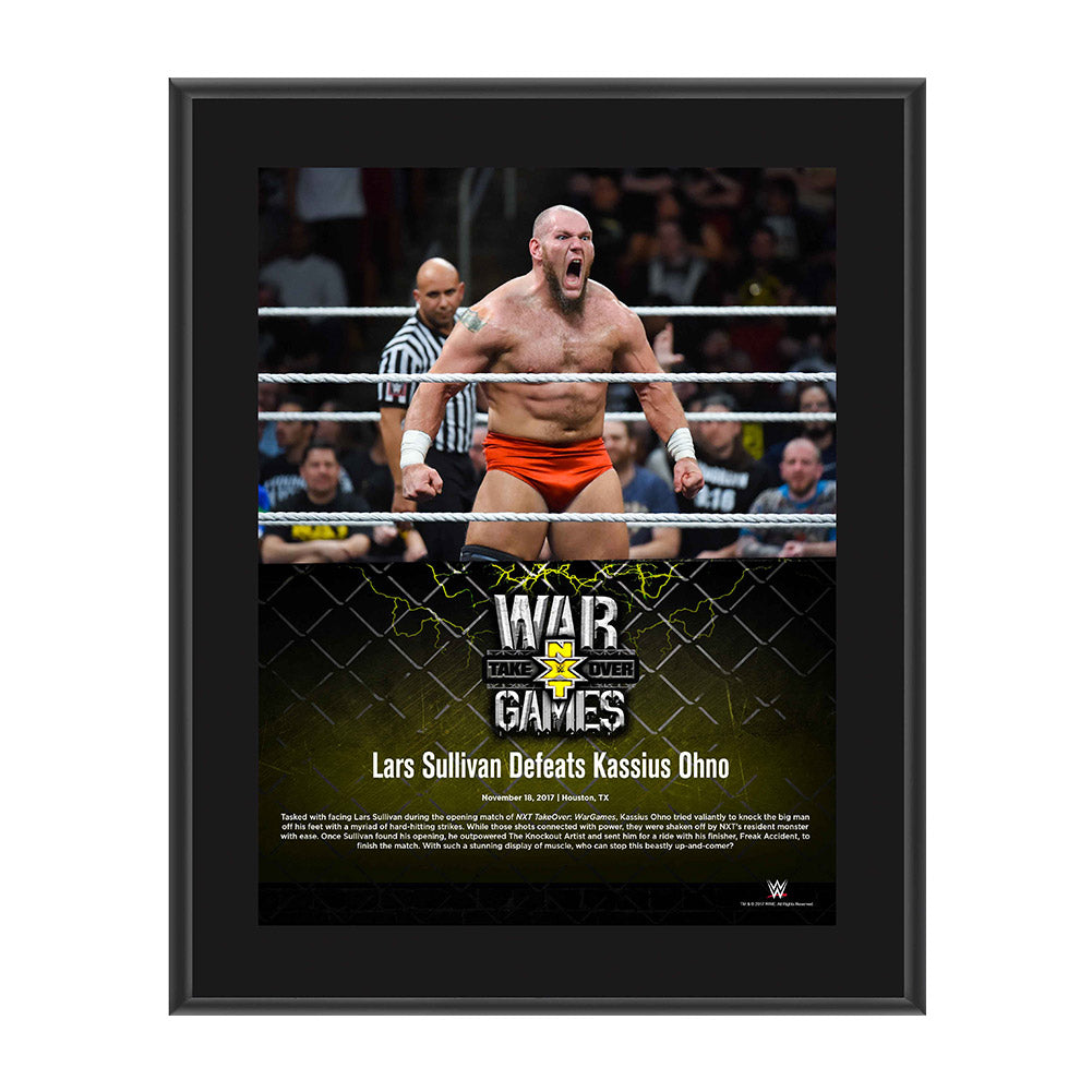 Lars Sullivan NXT WarGames 10 x 13 Commemorative Photo Plaque Pwcatalog