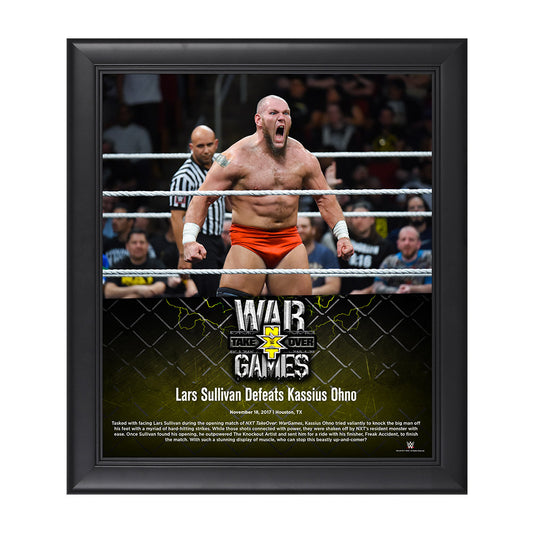 Lars Sullivan NXT WarGames 15 x 17 Framed Plaque Pwcatalog