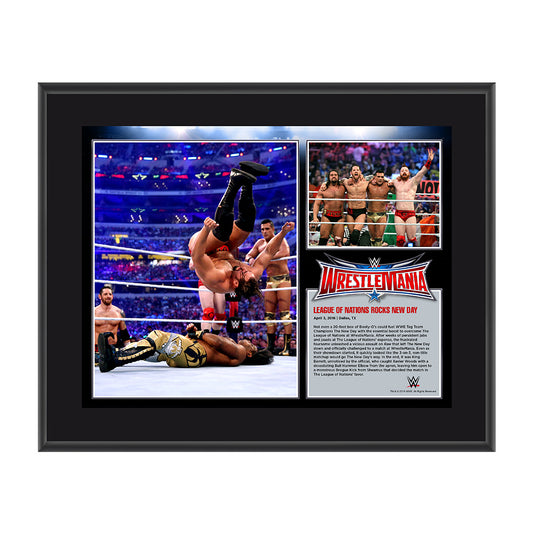 League of Nations WrestleMania 32 10 x 13 Photo Collage Plaque Pwcatalog