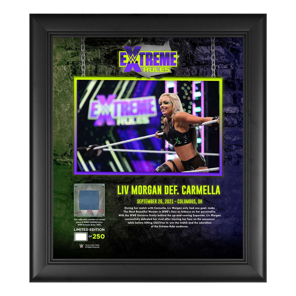 Liv Morgan Extreme Rules 2021 15x17 Commemorative Plaque Pwcatalog