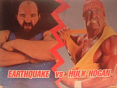 Cards Set Earthquake vs Hulk Hogan PWcatalog